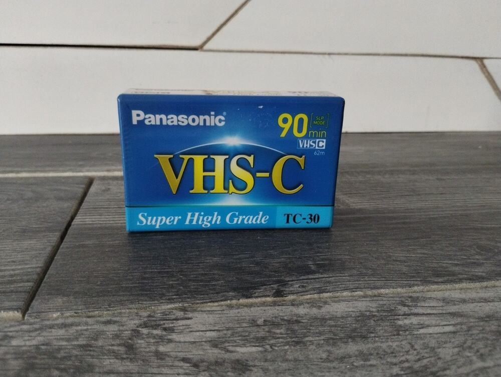 Panasonic TC-30 VHS-C Super High Grade 90 min SHG Compact Video Cassette New